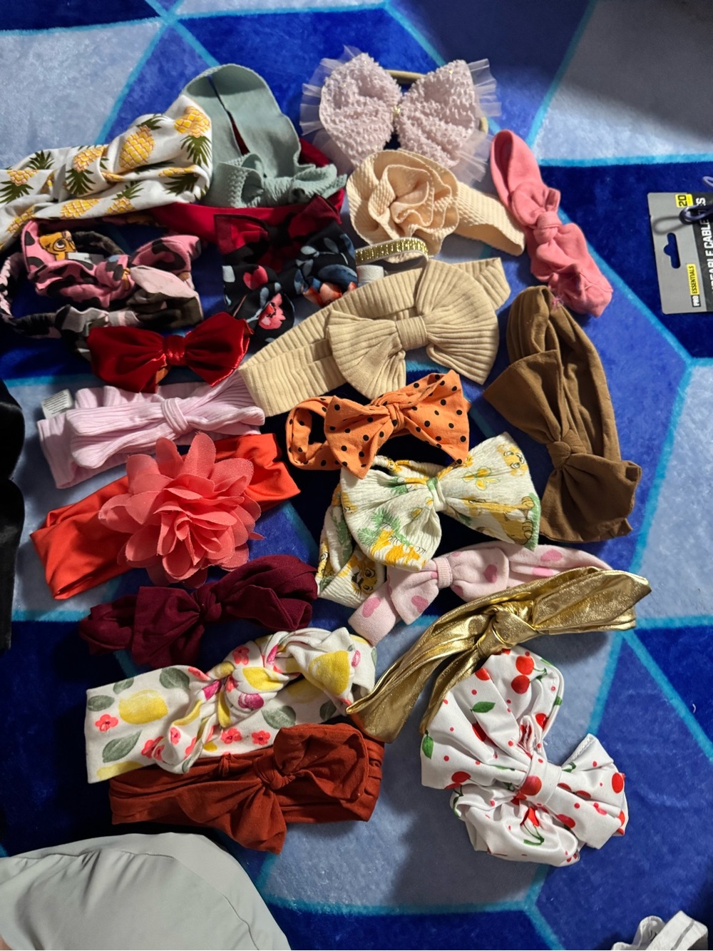 Girls Assorted Color Bow & Floral Headband Pack
